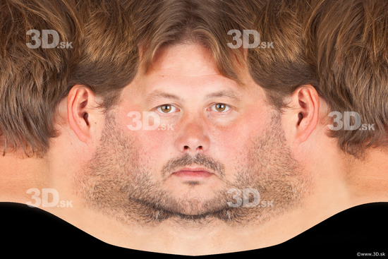 Head Man White Average Head textures Bearded