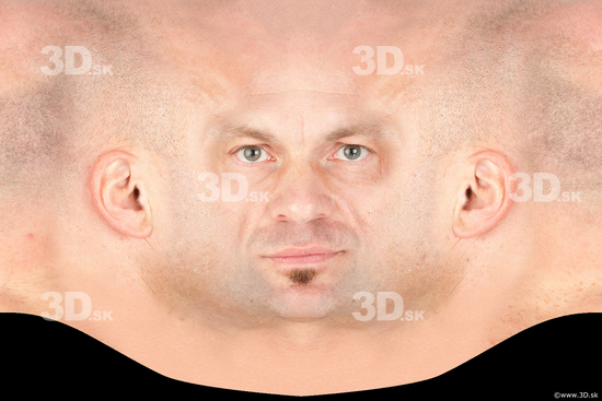 Head Man White Slim Head textures Bald