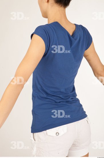 Upper Body Whole Body Woman Casual Shirt T shirt Slim Studio photo references