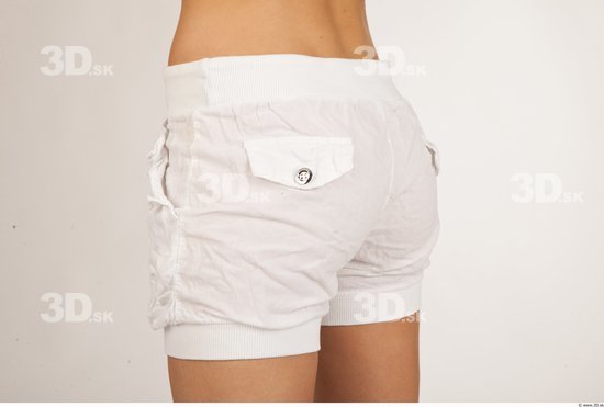 Thigh Whole Body Woman Casual Shorts Slim Studio photo references