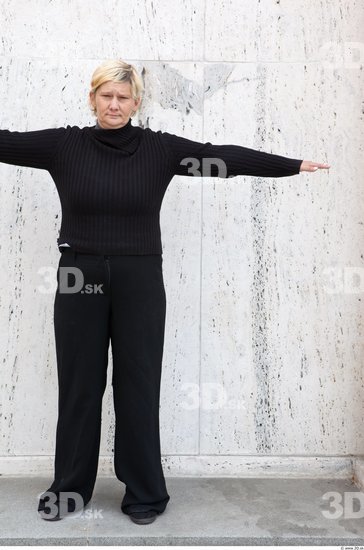 Whole Body Woman T poses Casual Street photo references
