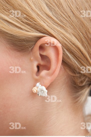 Ear Woman White Jewel Average