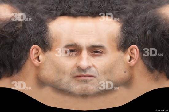 Head Man White Average Head textures Bald