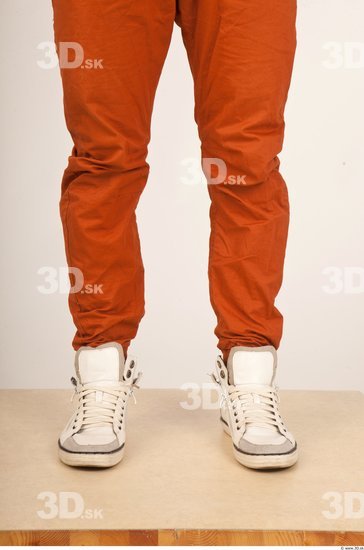 Calf Whole Body Man Casual Trousers Athletic Studio photo references