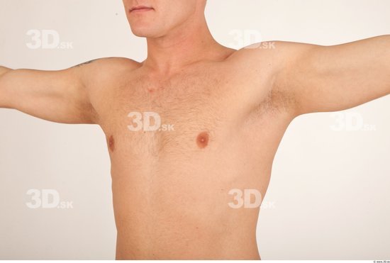 Chest Whole Body Man Nude Athletic Studio photo references
