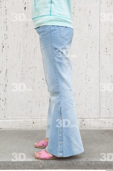 Leg Woman Casual Jeans Street photo references