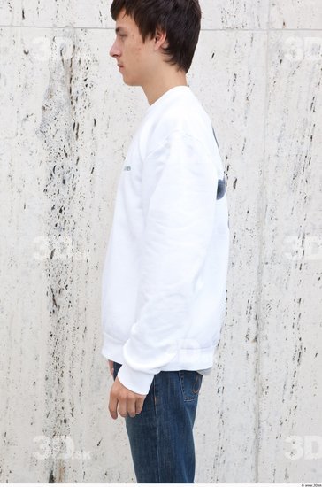 Arm Man White Casual Sweater Average