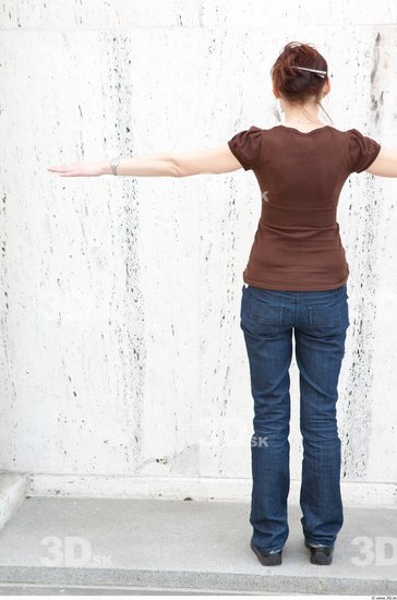 Whole Body Woman T poses Casual Average Street photo references