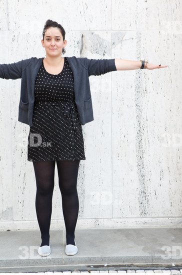 Whole Body Woman T poses Casual Average Street photo references