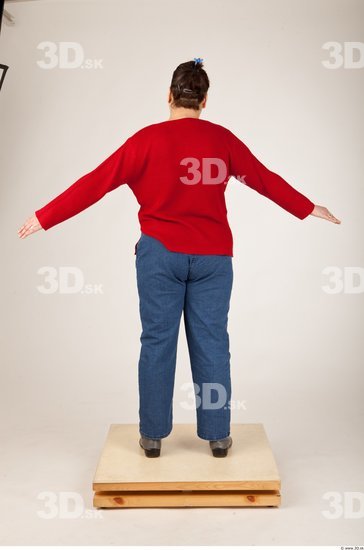 Whole Body Woman Animation references Casual Overweight Studio photo references