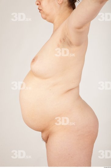 Upper Body Woman Nude Overweight Studio photo references