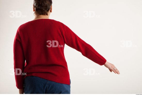 Arm Woman Animation references White Casual Sweater Overweight