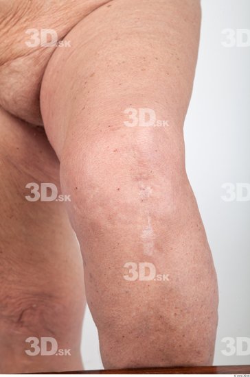 Knee Nude Overweight Wrinkles Studio photo references