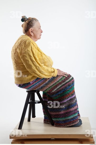 and more Whole Body Woman Artistic poses White Casual Overweight Wrinkles