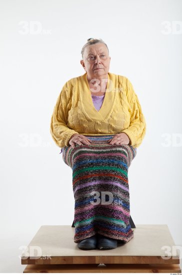 and more Whole Body Woman Artistic poses White Casual Overweight Wrinkles