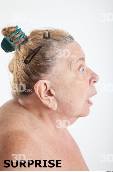 and more Head Emotions Woman White Overweight Wrinkles