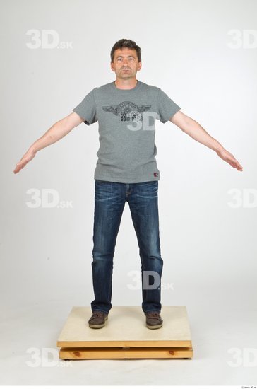 Whole Body Man Animation references Casual Average Studio photo references