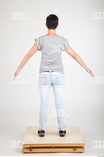 Whole Body Woman Animation references Casual Slim Studio photo references