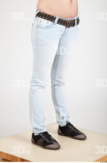 Leg Woman Casual Jeans Slim Studio photo references