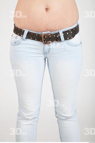 Thigh Woman Casual Jeans Slim Studio photo references