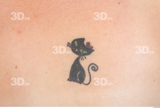 Skin Woman Tattoo Nude Slim Studio photo references