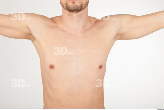 Chest Man Nude Athletic Studio photo references