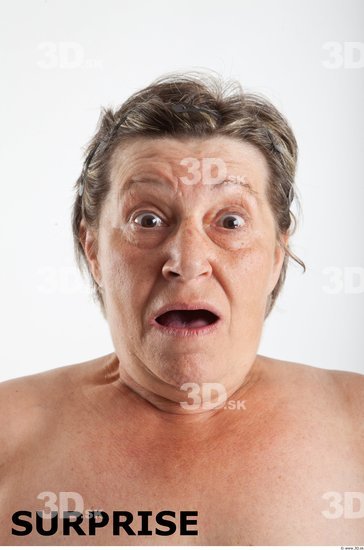 Head Emotions Woman White Average Wrinkles