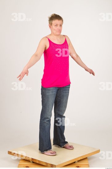 Whole Body Woman Animation references Casual Average Studio photo references