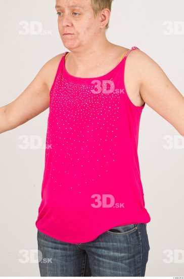 Upper Body Woman Casual Average Top Studio photo references