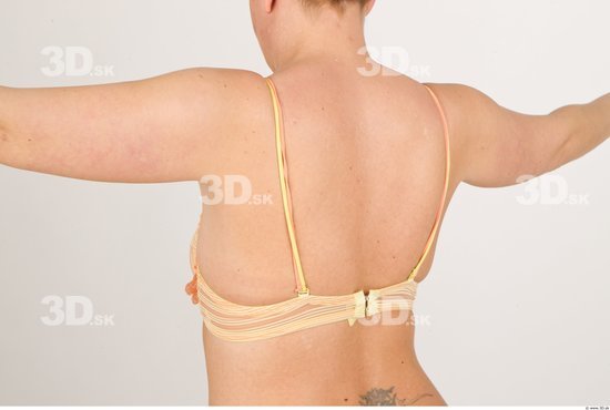Back Woman Underwear Bra Average Studio photo references