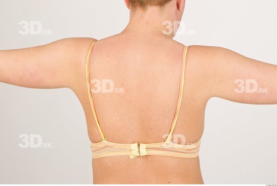 Back Woman Underwear Bra Average Studio photo references