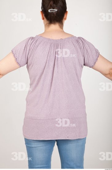 Upper Body Woman Casual Shirt T shirt Chubby Studio photo references