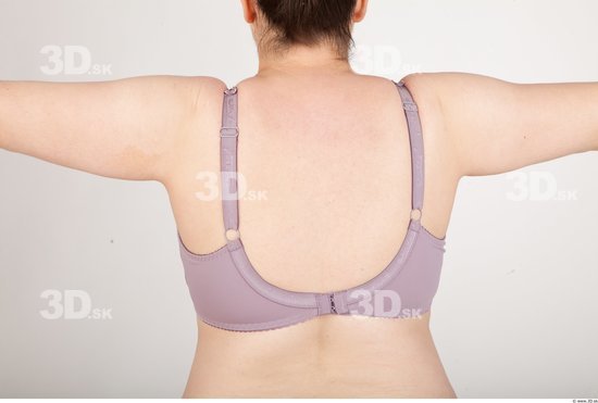 Back Woman Underwear Bra Chubby Studio photo references