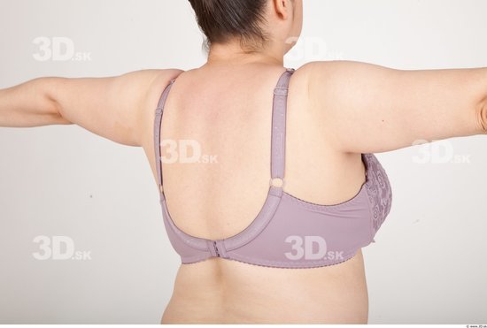 Back Woman Underwear Bra Chubby Studio photo references