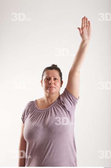 Arm Woman Animation references White Casual T shirt Chubby