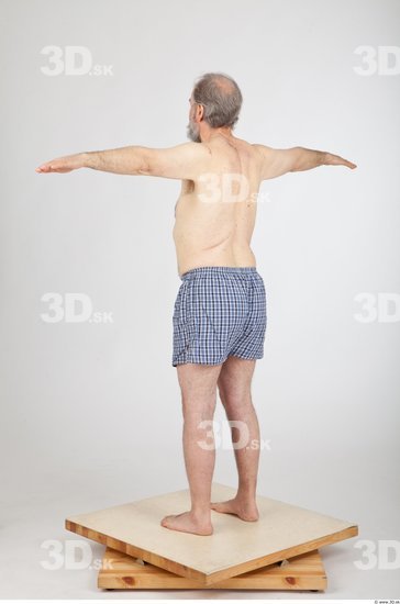 Whole Body Man T poses Underwear Shorts Average Studio photo references