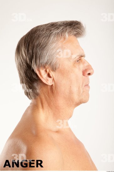 Head Emotions Man White Average Wrinkles