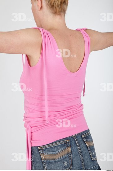 Upper Body Woman Casual Slim Top Studio photo references