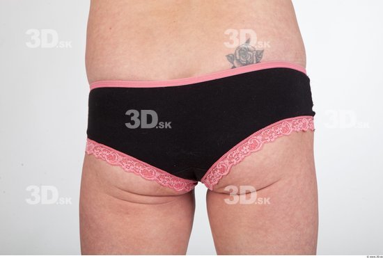 Bottom Woman Tattoo Underwear Slim Panties Studio photo references
