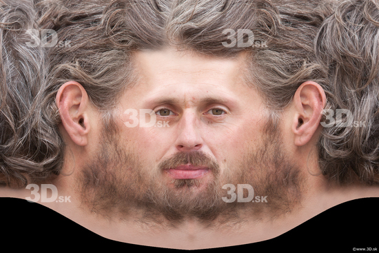 Head Man White Head textures Bearded