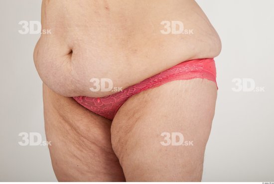 Back Bottom Man Woman Underwear Overweight Panties Studio photo references