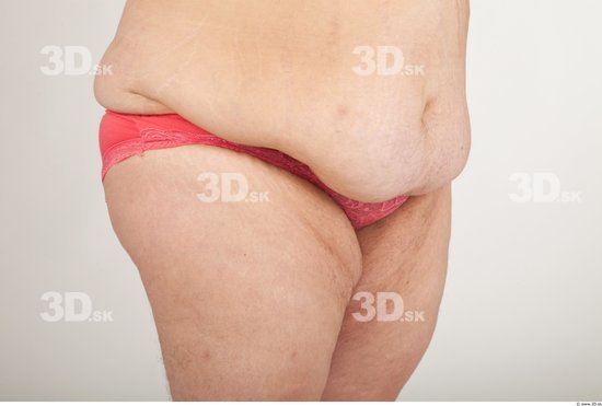 Back Bottom Man Woman Underwear Overweight Panties Studio photo references