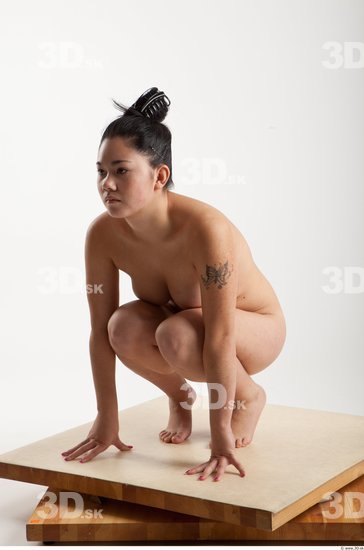 Whole Body Asian Nude Studio photo references