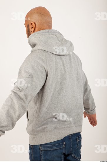 Upper Body Man Animation references Casual Sweater Bald Studio photo references