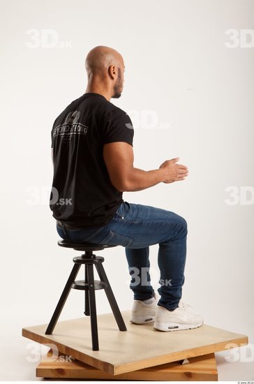 Whole Body Man Artistic poses Another Casual Muscular Bald