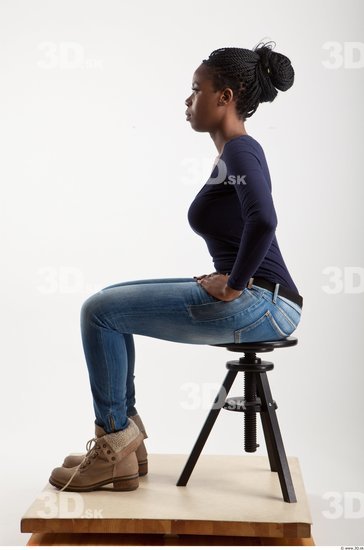 Whole Body Woman Artistic poses Black Casual Average