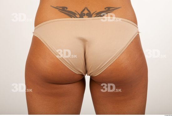 Hips Bottom Woman Tattoo Underwear Panties Studio photo references