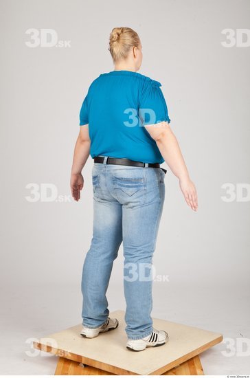 Whole Body Woman White Casual Overweight Studio photo references