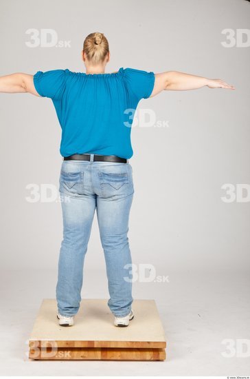 Whole Body Woman White Casual Overweight Studio photo references