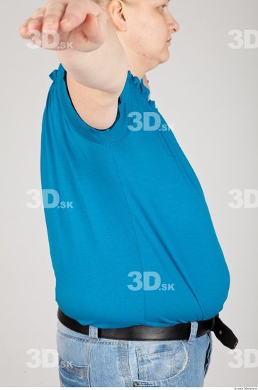 Whole Body Woman White Casual Overweight Studio photo references